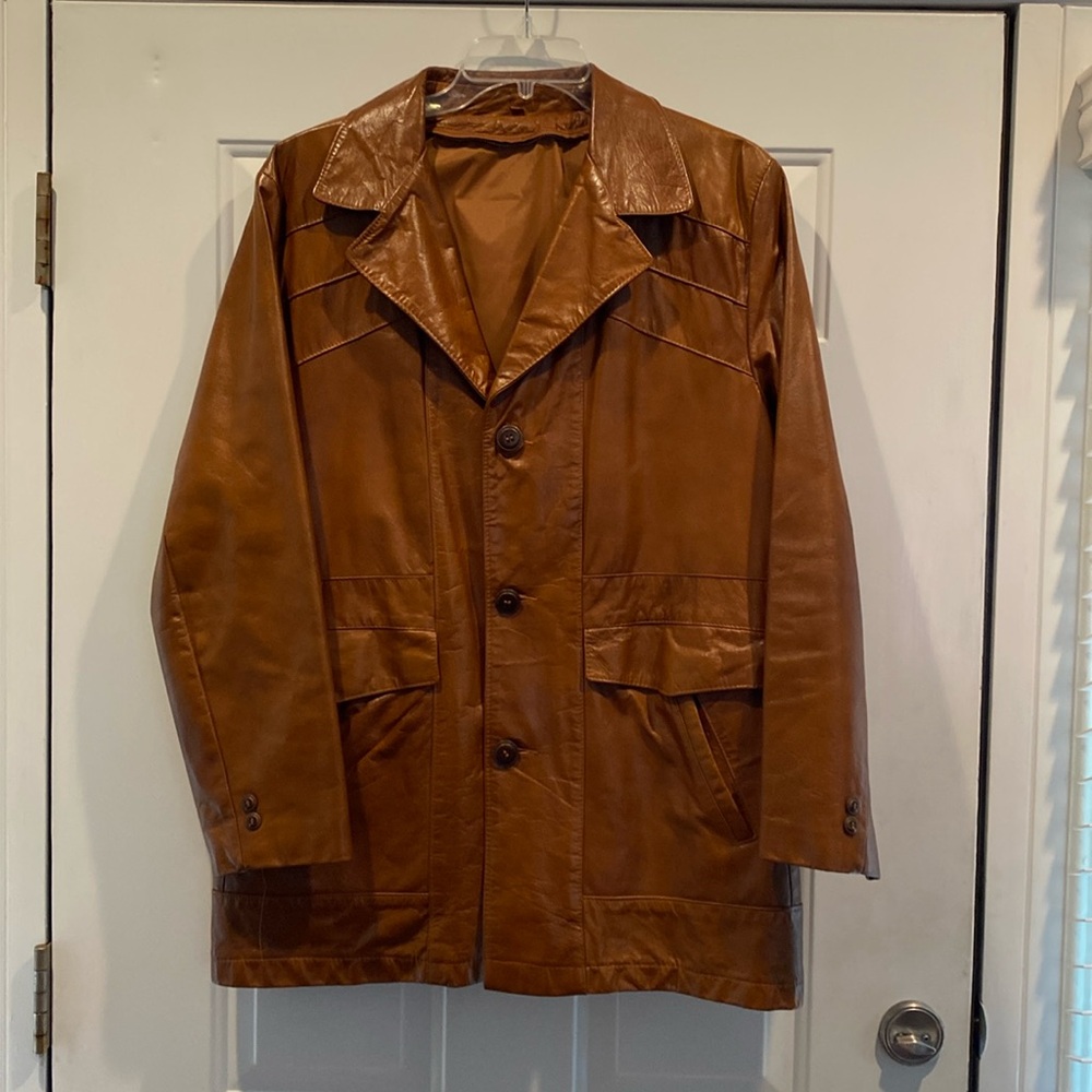 Vintage men’s leather blazer